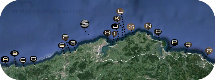 Cities, Places & Beaches. Costa Cántabra. Cantabrian coast